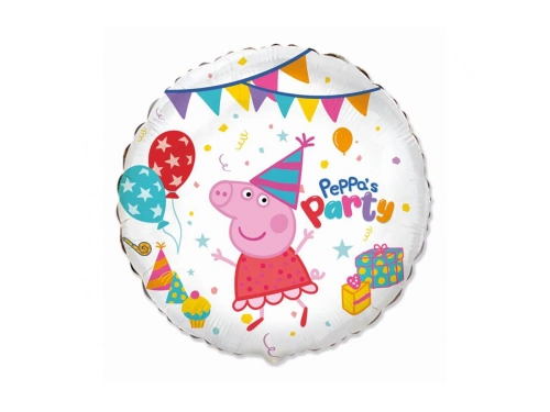 Balon foliowy na urodziny Peppa's Party - 36 cm - 1 szt.