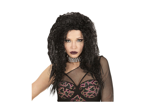 Peruka Hard Rock czarna kręcona