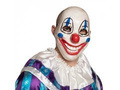 Scary clown mask with moving jaw - 1 pc