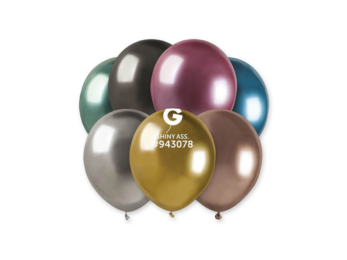 Shiny latex balloons mix colors - 5 inches - 100 pcs.