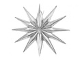 Balon foliowy Gwiazda srebrna 3D - 50 x 46 cm - 1 szt.