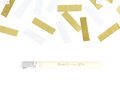 Shooting tube - gold and white confetti - 35 cm - 1 pc.