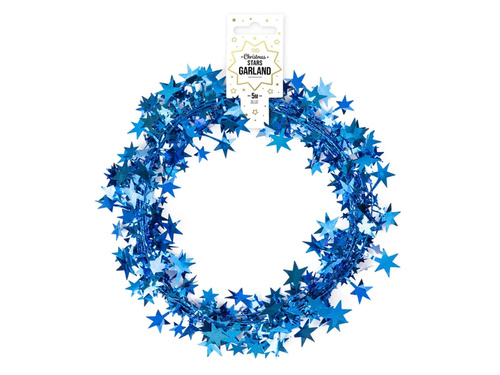 Chain with stars blue - 500 cm - 1 pc.
