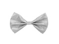 Silver bow-tie - 1 pc