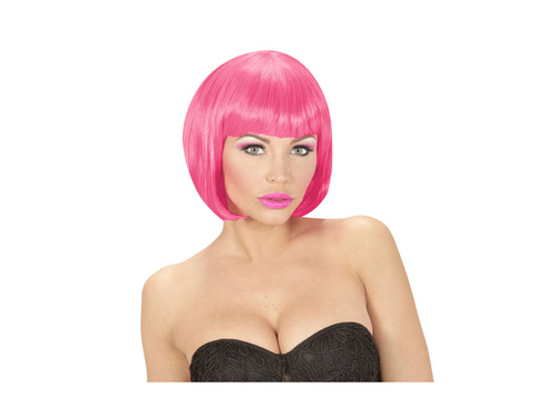 Neonowo różowa peruka Valentina