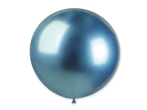 Giant balloon 80 cm in diameter - shiny blue