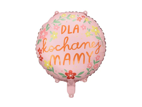 Balon foliowy Dla kochanej mamy - 35 cm - 1 szt.