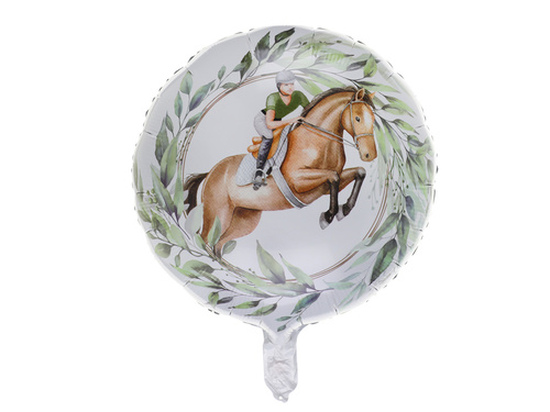 Balon foliowy Konik Jazda konna - 45 cm - 1 szt.