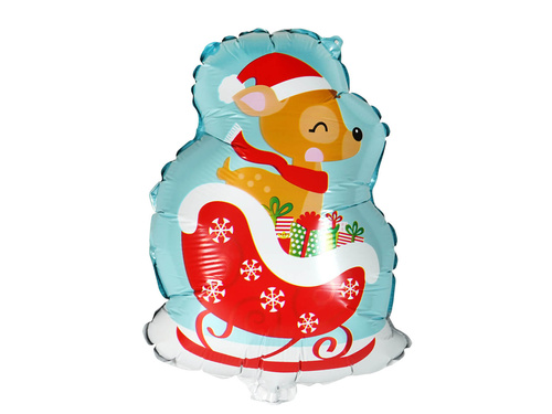 Reindeer Foil Balloons - 30 cm - 1 pc