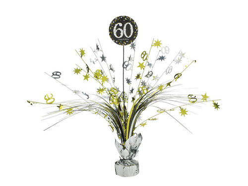 Table decoration for 60th birthday - 33 cm - 1 pcs.