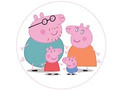 Decorative Peppa Pig cake wafer - 20 cm
