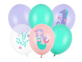 Mermaid latex balloons - 30 cm - 6 pcs.