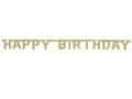Happy Birthday gold banner - cm - 1 pcs.