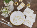 Happy Birthday napkins - 25 cm - 20 pcs.