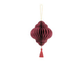 Lighthouse maroon rosette paper bauble - 1 pc.