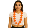 Hawaiian orange necklace.