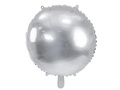 Silver Round Foil Balloon - 64 cm - 1 pcs
