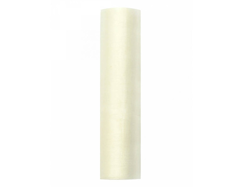 Organza smooth ivory - 16 cm x 9 meters