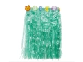 Hawaiian Skirt Flowers 50 cms green