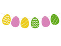 Easter eggs garland - 12 pcs.