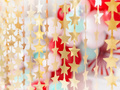 Curtain Stars metallic gold - 100 x 245 cm