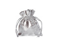 Silver bags for guests - 8 x 10 cm - 6 pcs.