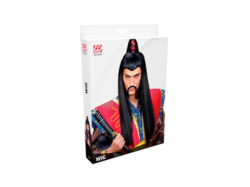 Długa peruka japońskiego Samuraja