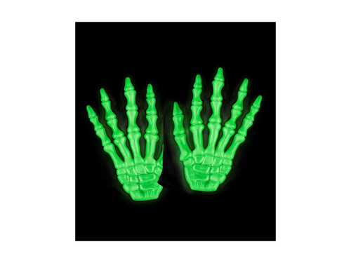 Świecące w ciemności 3D rękawiczki kościotrupa - dla dzieci