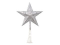Gwiazda choinkowa srebrna - 23 cm - 1 szt.
