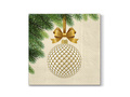 Christmas napkins Golden bauble - 33 cm - 20 pcs.