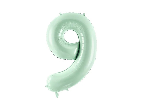 Number 9 Green Foil Balloon - 72 cm - 1 pc