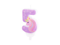 Unicorn candle no 5 - 1 pc