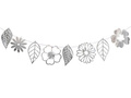 Girlanda kwiatowa srebrna - 1 szt.