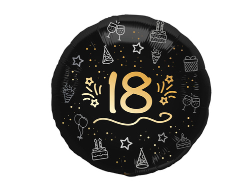 18th Birthday Balloon - 45 cm - 1 pc