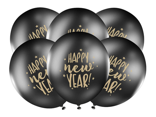 Happy New Year balloons - 30 cm - 50 pcs.