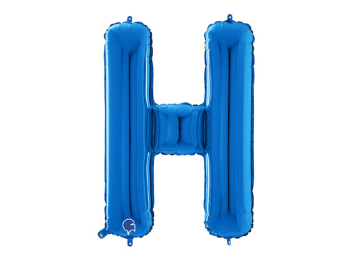 SuperShape Letter "H" Blue Foil Balloon - 66 cm - 1 pc
