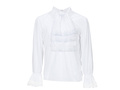 Shirt with jabot white