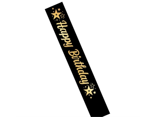 Black Sash Happy Birthday - 1 szt.