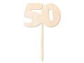 Wooden cake topper 50 - 12 cm