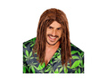 Brązowa peruka Dreadlocks