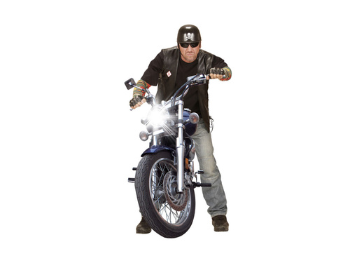 Skóropodobne rękawiczki nabijane ćwiekami bez palców