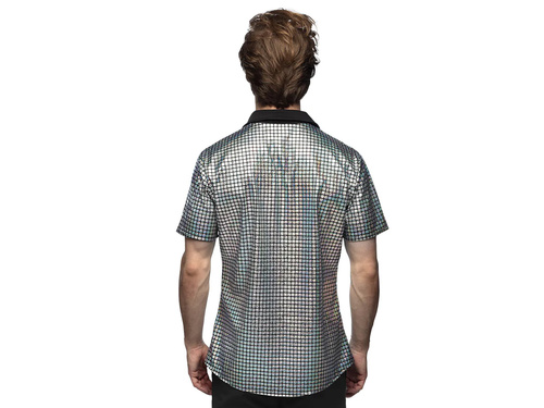 Shirt Disco Diamond silver (XXL)