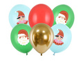 Christmas latex balloons - 30 cm - 6 pcs.