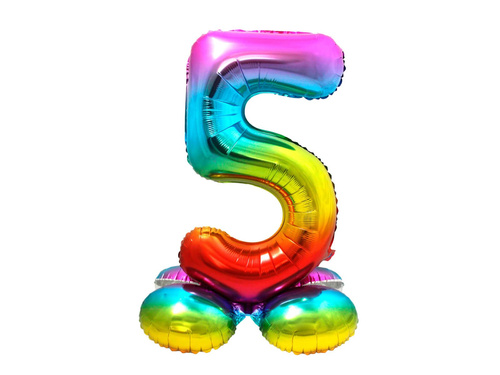 Number 5 Ombre Standing Foil Balloon - 81 cm - 1 pc