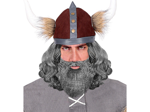 Grey beard and mustache