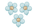 Flower Foil Balloon - 33 cm - 3 pc