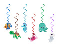 Hanging birthday decoration Underwater World - 6 pcs.