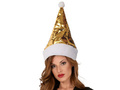Hat Santa Claus sequined silver/gold