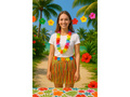 Hawaiian short skirt multicolored - 38 cm - 1 pcs.