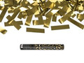 Shooting tube - gold metallic confetti and streamers - 40 cm - 1 pcs.